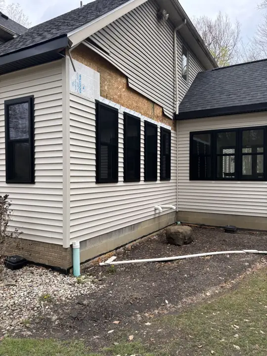 Exterior renovation, finished exterior view
